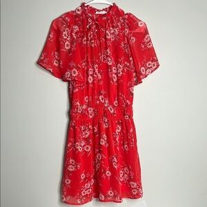 Red Floral Dress